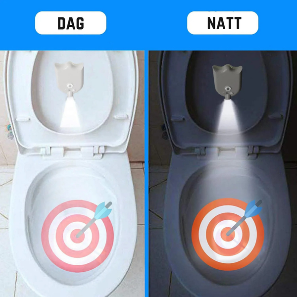 LED-målnattlampa för toalett