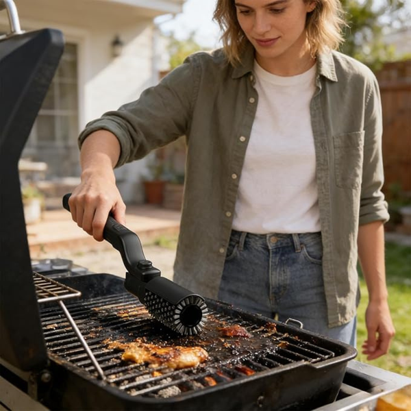 Elektrisk grillborste Turbo för perfekt rengöring