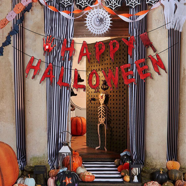 Skrämmande Halloween Banner
