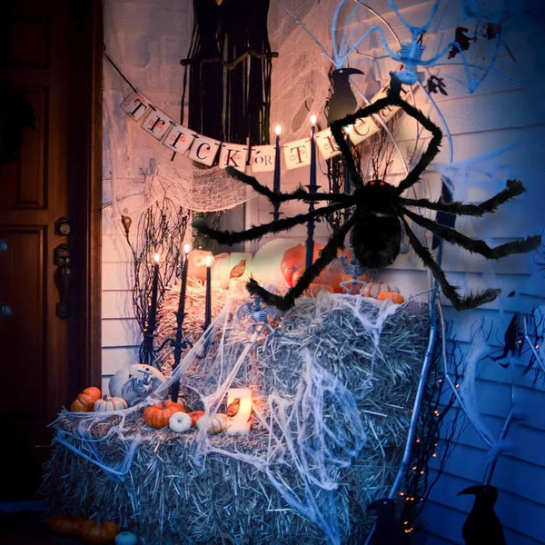 Jättespindel Halloween Dekor