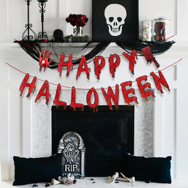 Skrämmande Halloween Banner