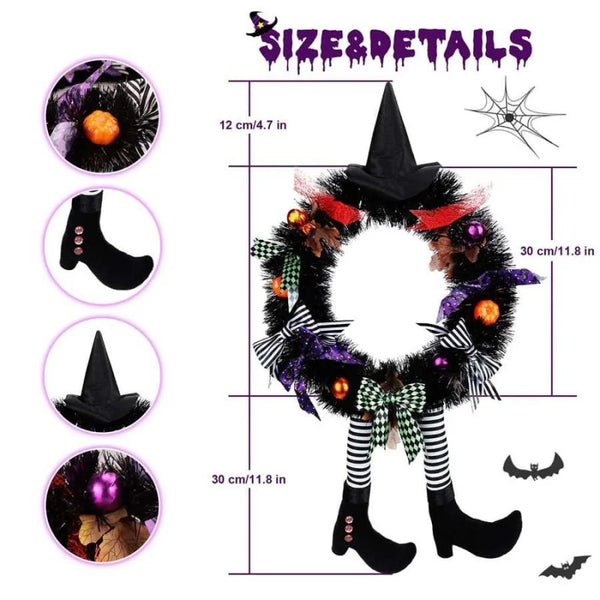 Häxans Halloweenkrans
