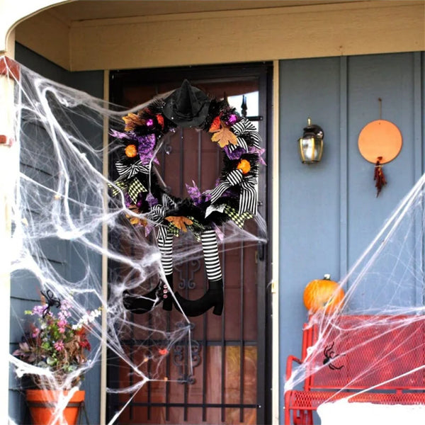 Häxans Halloweenkrans