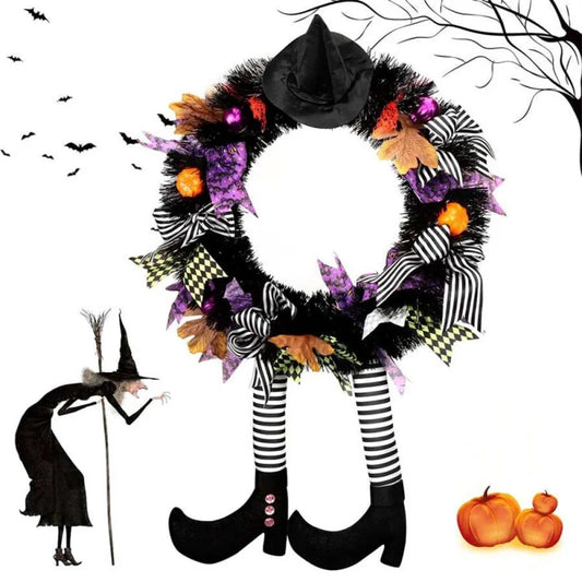 Häxans Halloweenkrans