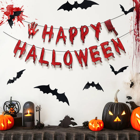Skrämmande Halloween Banner