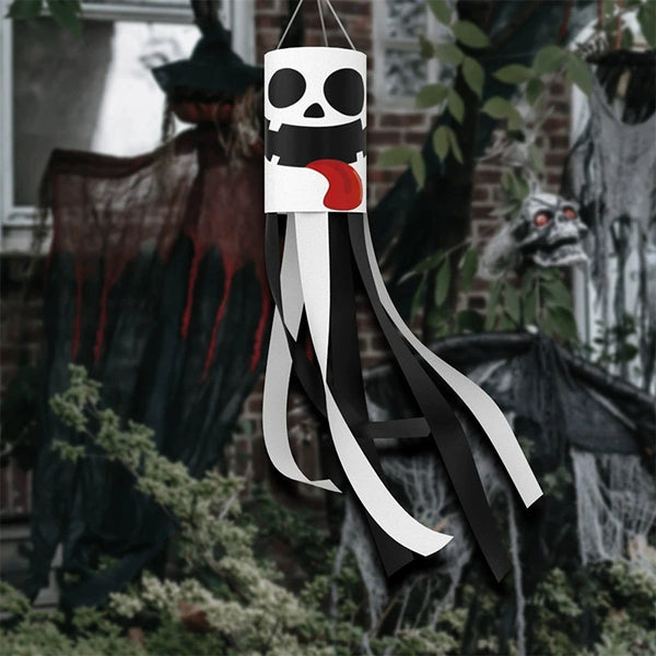 Spöklika Halloweenflaggor utomhus