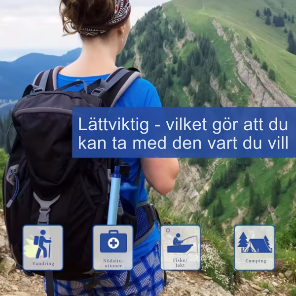 Bärbar Vattenrenare för Äventyr